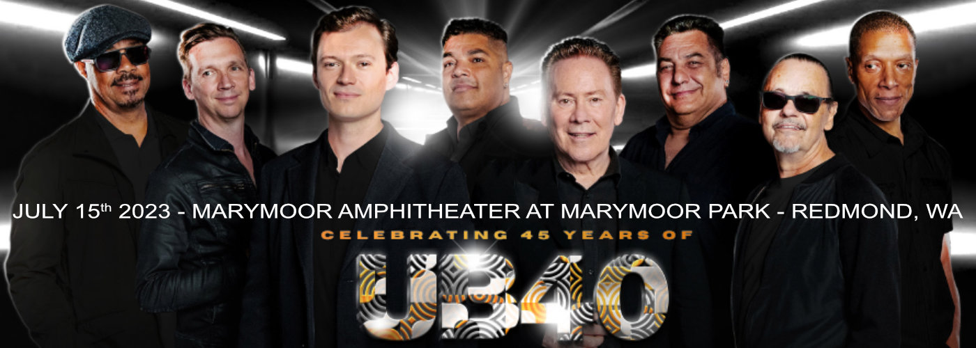 UB40 Tickets 15th July Marymoor Amphitheater